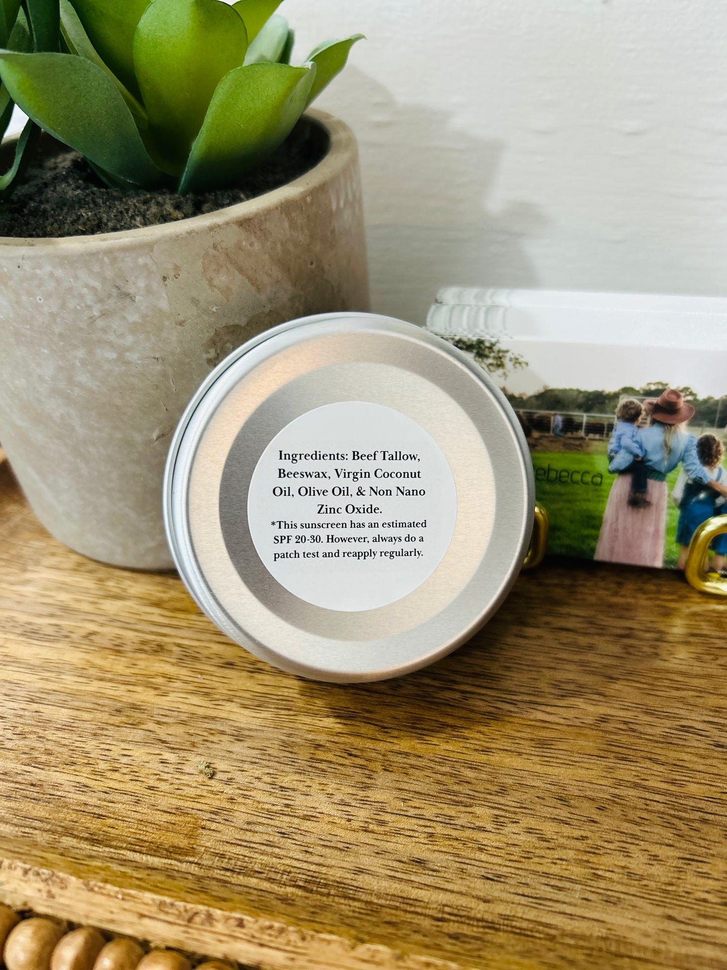 "GlowGuard SPF" Tallow Sunscreen 2oz Tin