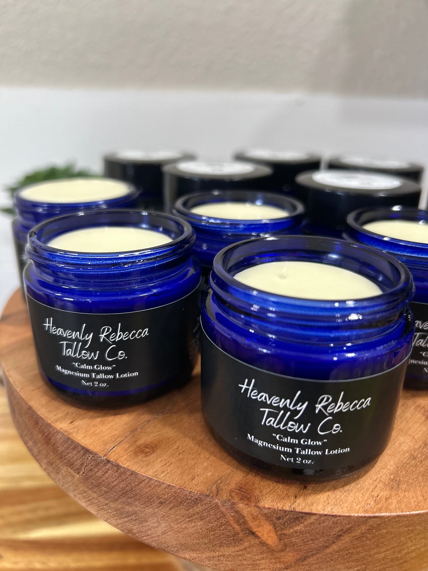 “Calm Glow” – Magnesium Tallow Lotion 2oz glass jar