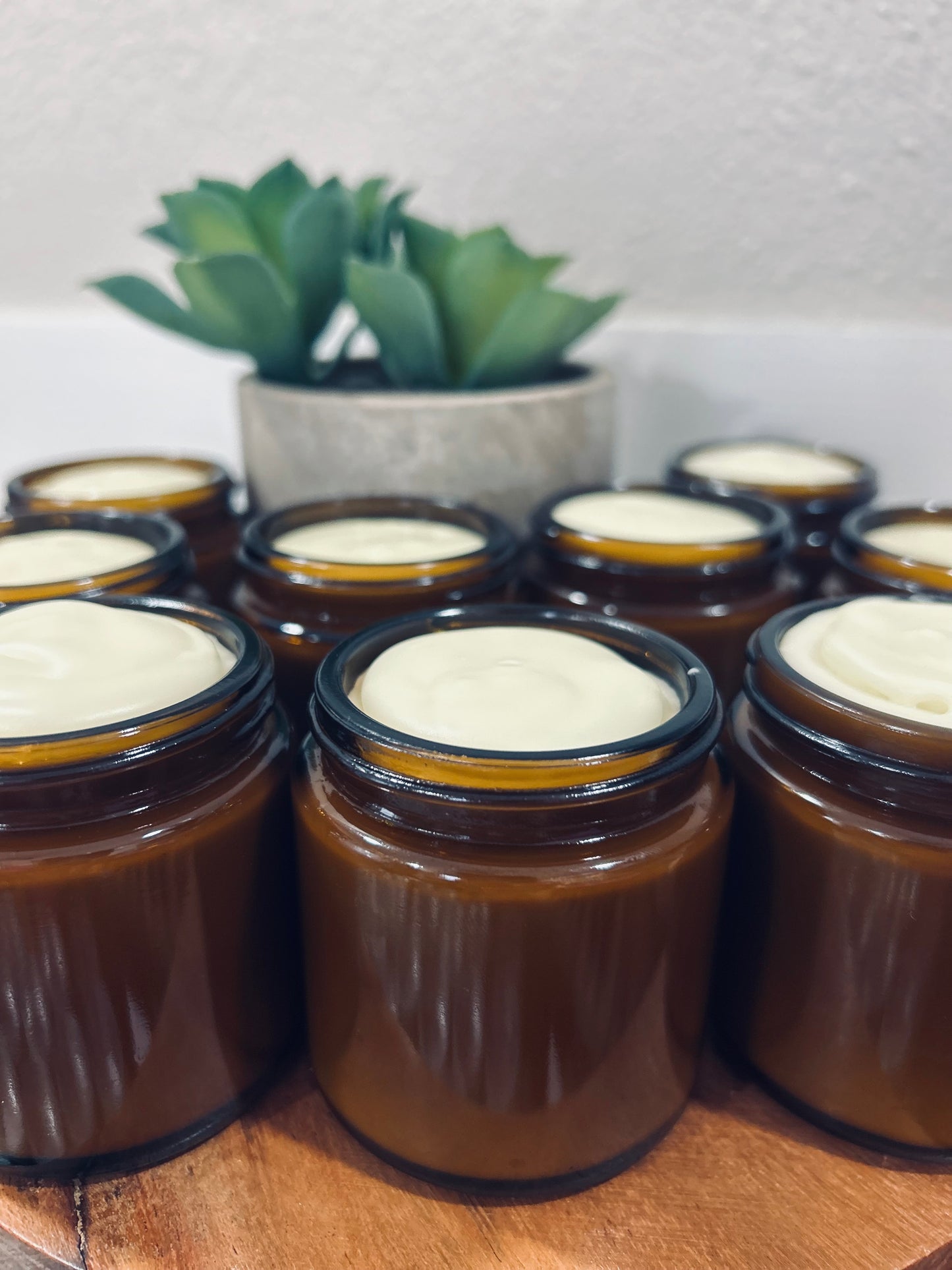 “Calm Glow” Magnesium Tallow Lotion-4oz Amber Glass Jar