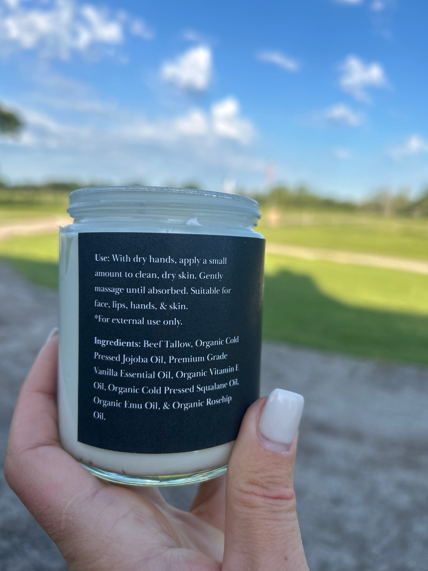 “The Big Herd”—8oz glass jar of whipped tallow